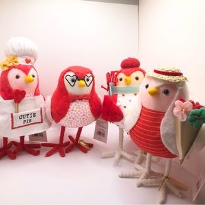 Winter 2023 Spritz Valentine Birds: Flock of 4 (from Target)